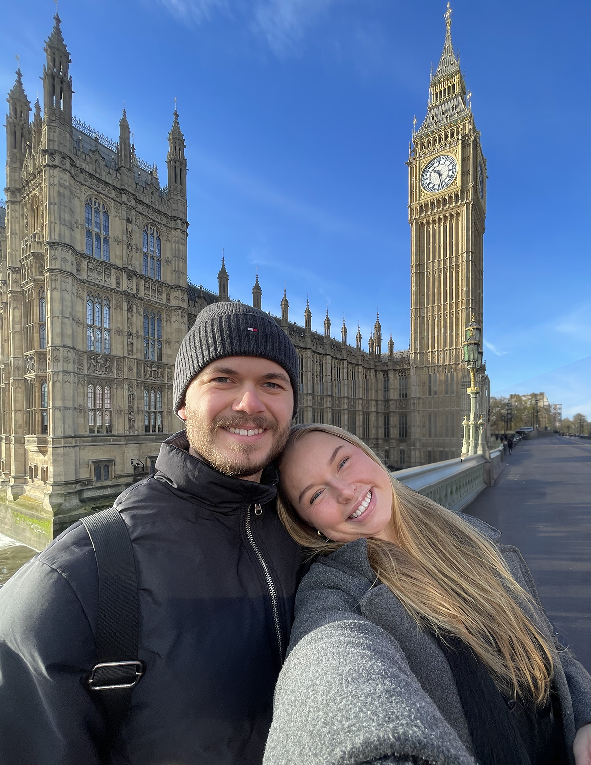 bild på mig Fabian & Nathalie i London